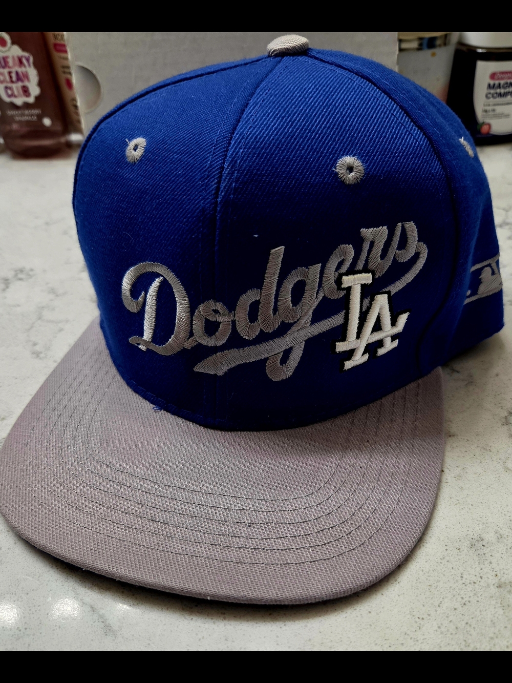 Los Angeles Blue & Gray Snapback Hat
